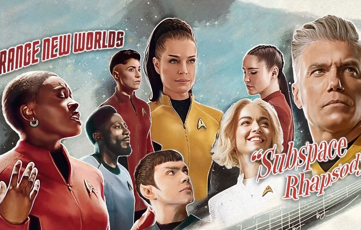Star Trek Strange New Worlds lepisodio musical e il crossover con Lower Decks