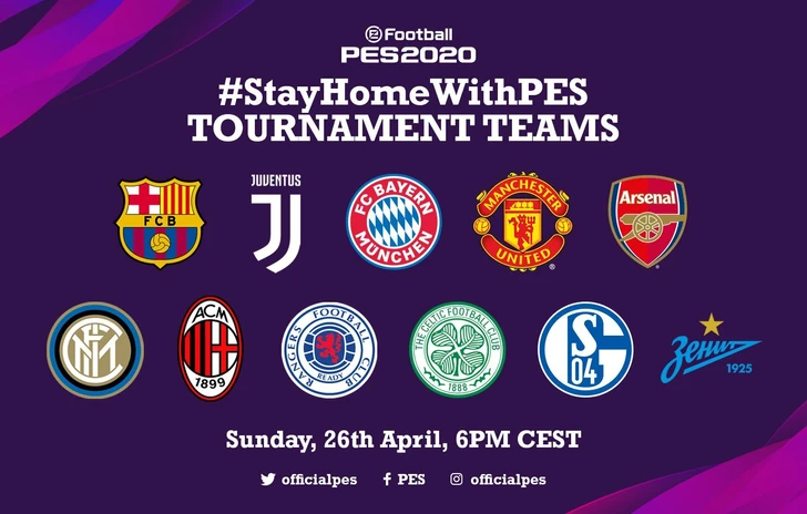 I campioni del calcio reale si sfidano oggi su PES