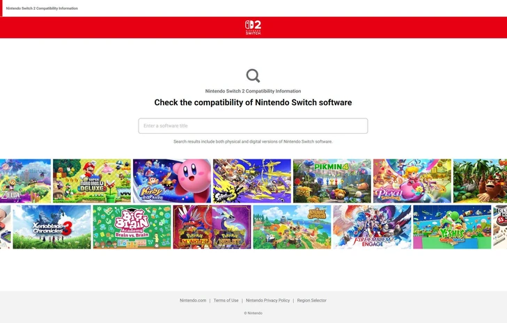 Retrocompatibilità Switch 2 Nintendo apre un sito per i giochi Switch
