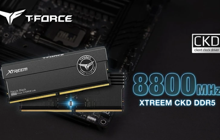 Teamgroup Memoria gaming TForce Xtreem CKD DDR5 per Intel