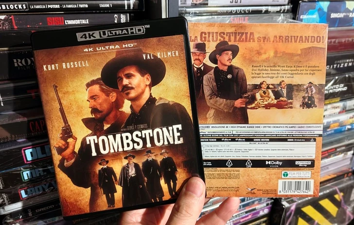 Tombstone  In Bluray 4K il western epico di Pan Cosmatos