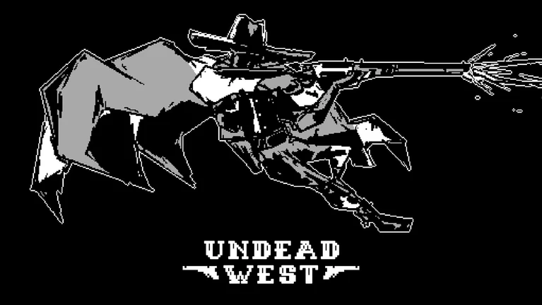Undead West annunciato il bullet hell in bianco e nero nel selvaggio west 