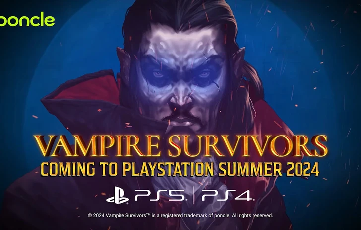 Vampire Survivors esce su PlayStation E si incrocia con Contra