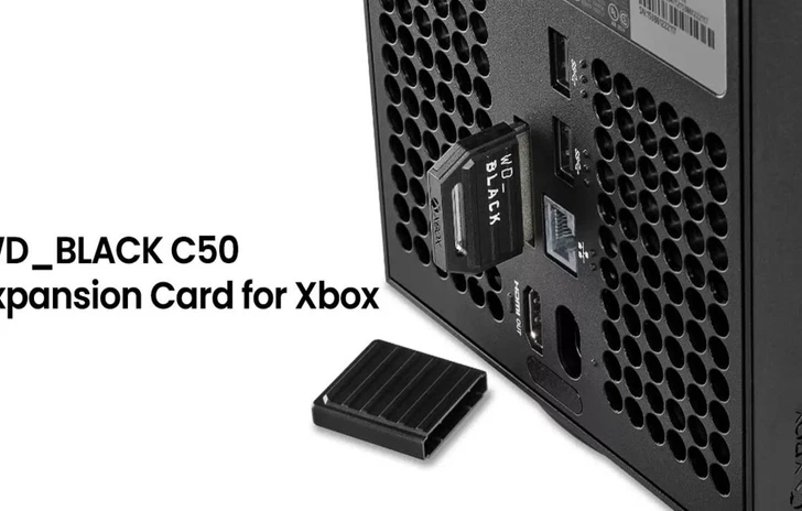 WDBlack C50 Ecco la card di espansione per Xbox