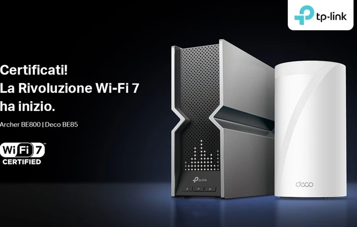TPLink Archer BE800 e Deco BE85 primi router WiFi 7