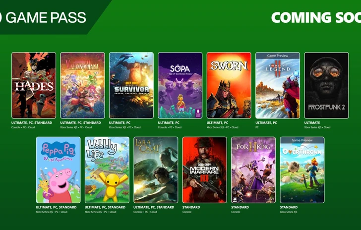 Xbox Game Pass la seconda ondata di settembre con Hades