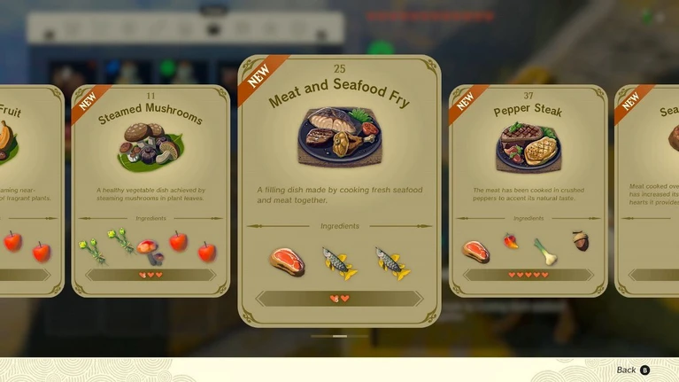 Zelda Tears of the Kingdom introduce un comodo ricettario per aiutare i giocatori 