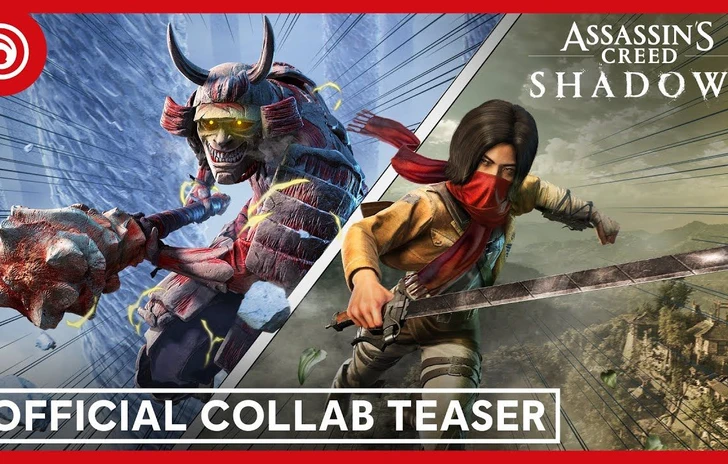 Assassins Creed Shadows annunciato il DLC in collaborazione con Attack On Titan