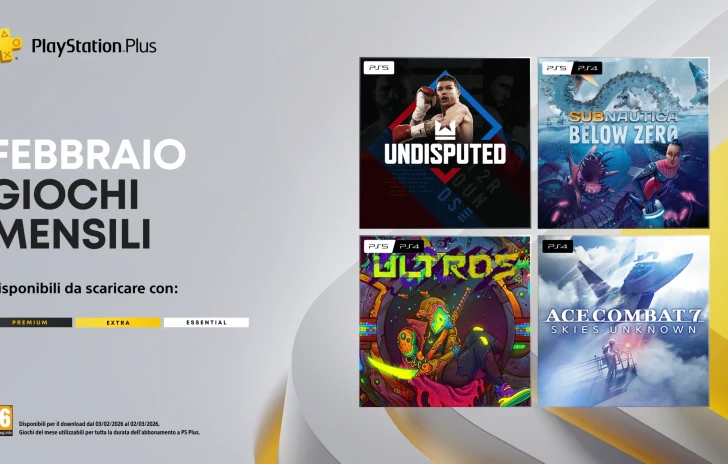 PlayStation Plus i giochi di febbraio con Ace Combat 7