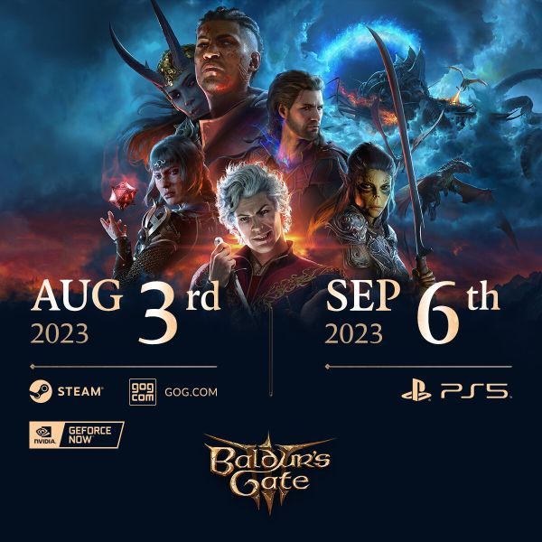 Baldur's Gate 3 cambia leggermente le date