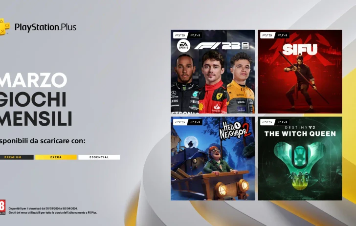 PlayStation Plus Essential i giochi di Marzo