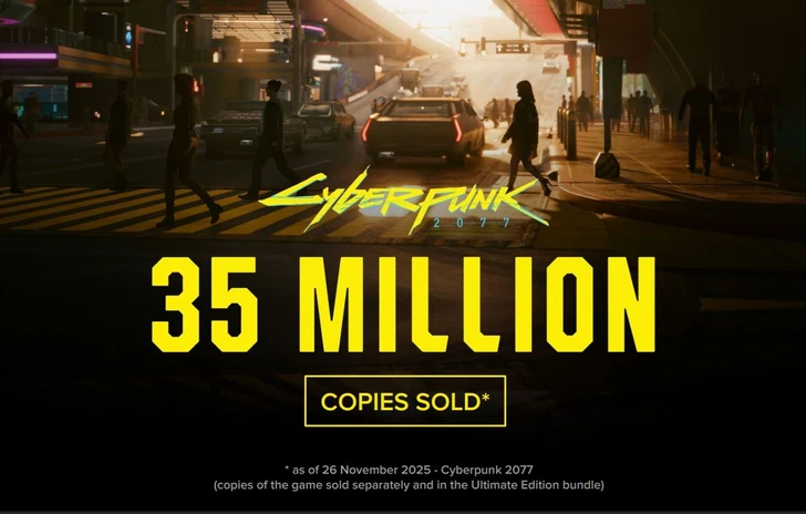 Cyberpunk 2077 sale a 35 milioni di copie vendute