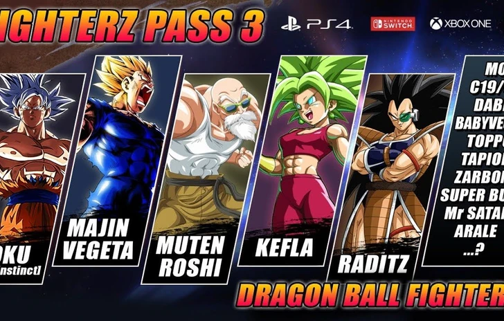 Dragon Ball Z mostra il FighterZ Pass 3