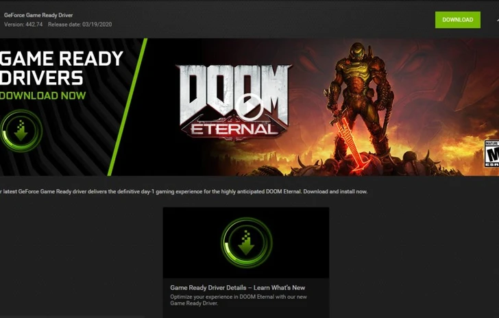 NVIDIA rilascia nuovi GeForce Driver per Doom
