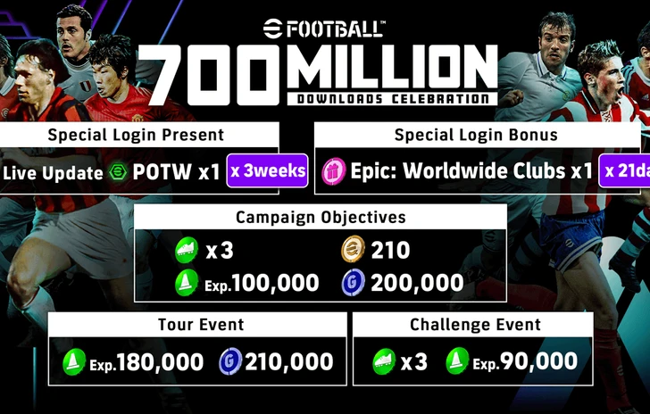 eFootball celebra 700 milioni di download