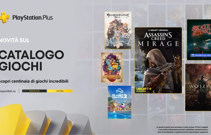 PlayStation Plus i giochi Extra e Premium di dicembre con AC Mirage