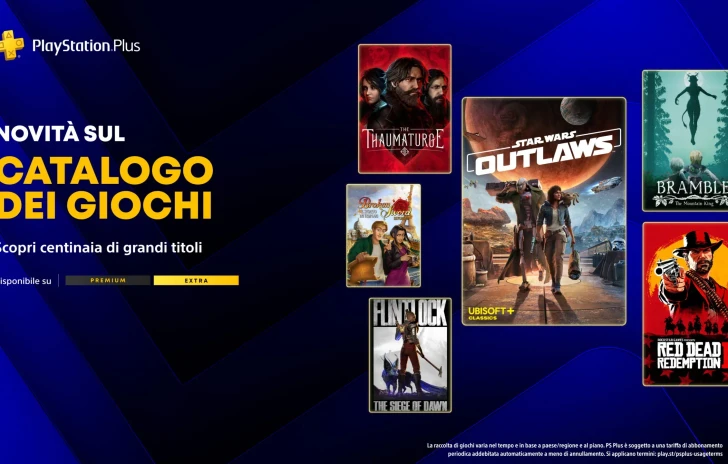 PlayStation Plus i giochi Extra e Premium di maggio