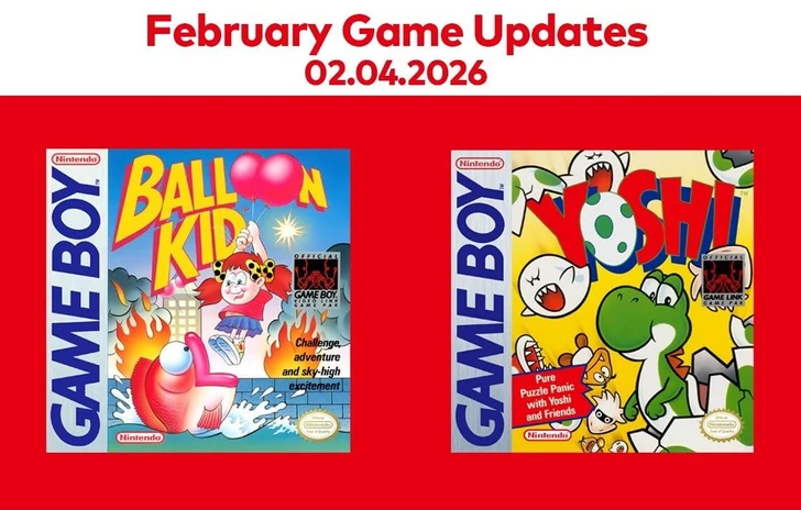 Balloon Kid e Yoshi per Game Boy arrivano su Switch