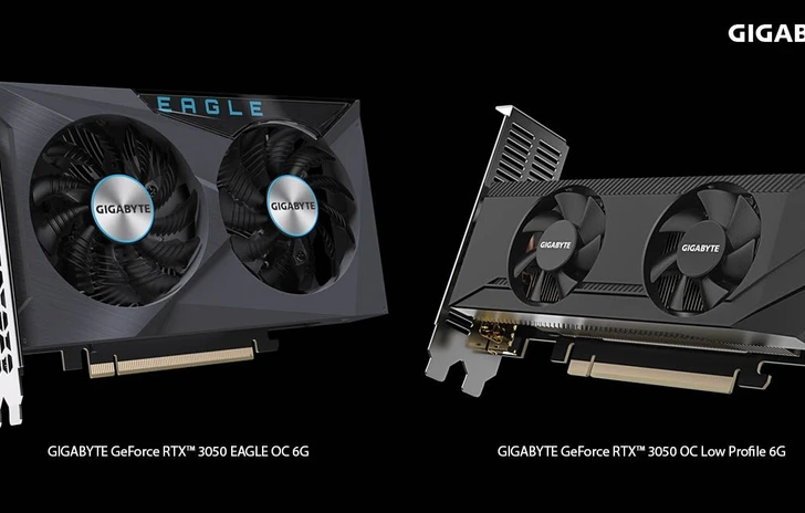 Gigabyte ha presentato le schede grafiche GeForce RTX 3050 6G