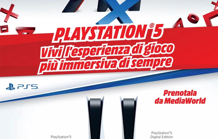 Mediaworld apre i pre order per le Playstation 5