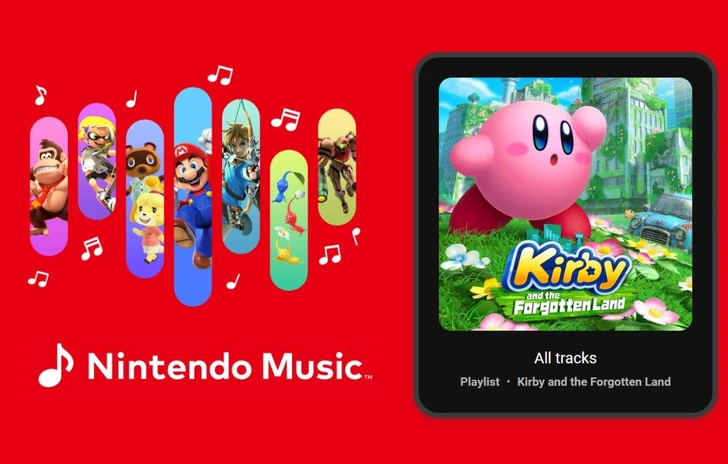 Kirby e la Terra Perduta disponibile su Nintendo Music il resto della colonna sonora