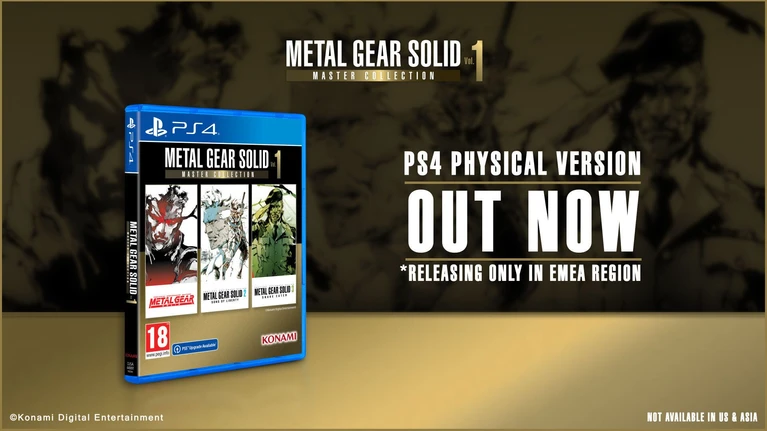 Metal Gear Solid Master Collection Vol1 Disponibile in Edizione Fisica su PS4