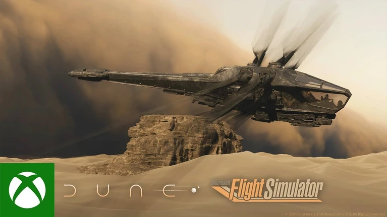 Microsoft Flight Simulator vola nei cieli di Dune il trailer 