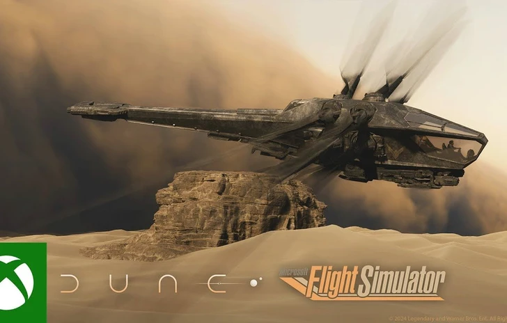 Microsoft Flight Simulator vola nei cieli di Dune il trailer 
