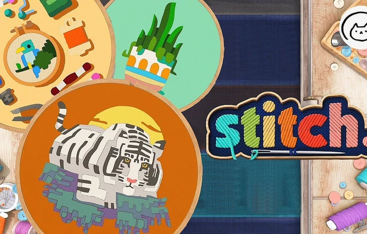 Stitch punto ricamo tascabile Recensione Switch