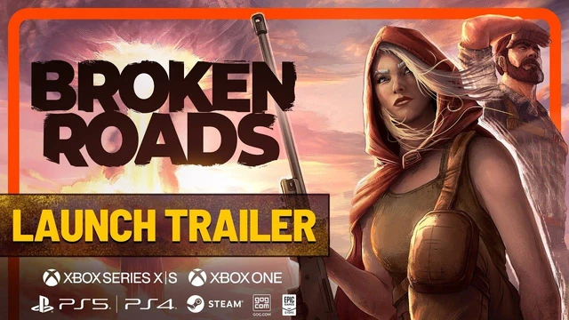 Broken Roads  Launch Trailer  PostApocalyptic CRPG