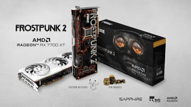 SAPPHIRE PURE AMD Radeon RX 7700 XT Frostpunk 2 Edition scheda grafica
