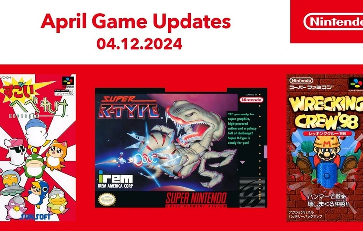 Super NES  April 2024 Game Updates  Nintendo Switch Online