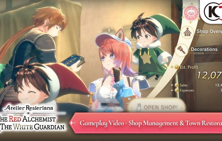 Atelier Resleriana  Shop Management  Town Restoration