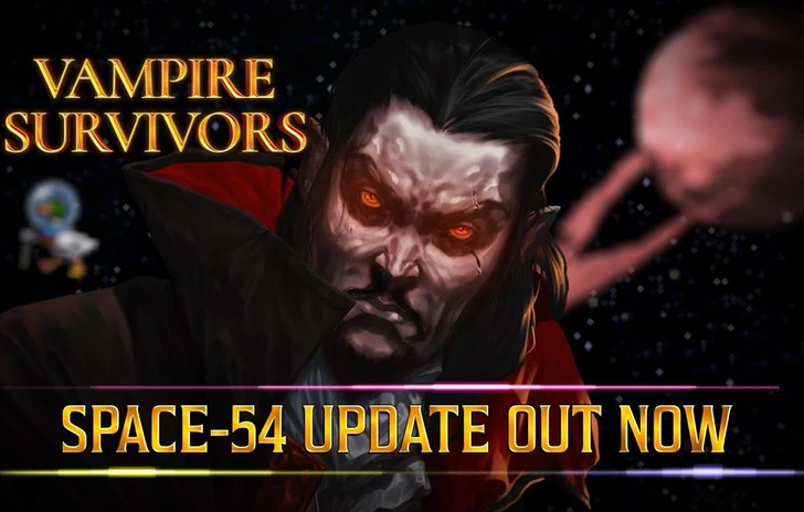 Vampire Survivors nello spazio con lupdate Space54 il trailer