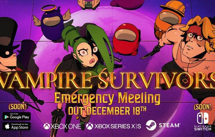Vampire Survivors si incrocia con Among Us nel nuovo DLC 
