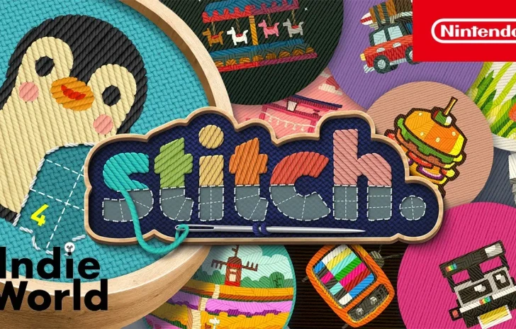 Stitch il puzzle game da ricamo disponibile su Switch