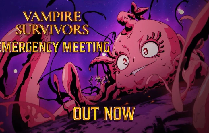 Vampire Survivors il trailer di lancio del DLC Emergency Meeting