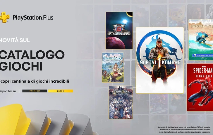 PlayStation Plus i giochi Extra e Premium di agosto con SpiderMan