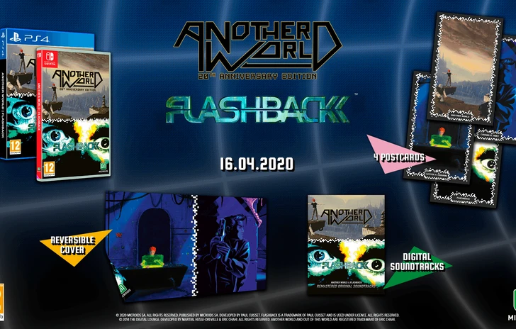Flashback e Another World insieme su PS4 e Switch