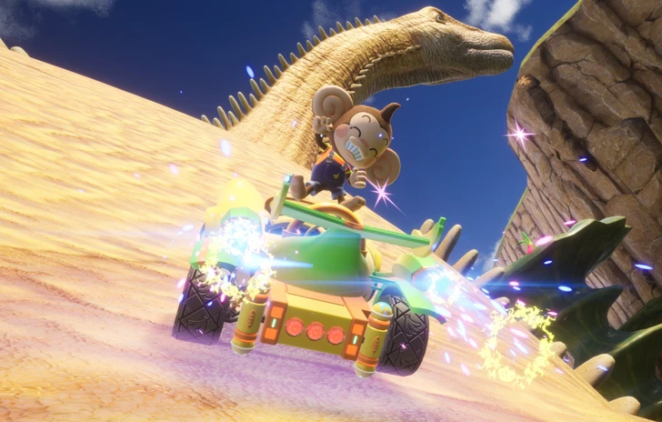 Sonic Racing CrossWorlds oggi laggiornamento con Super Monkey Ball