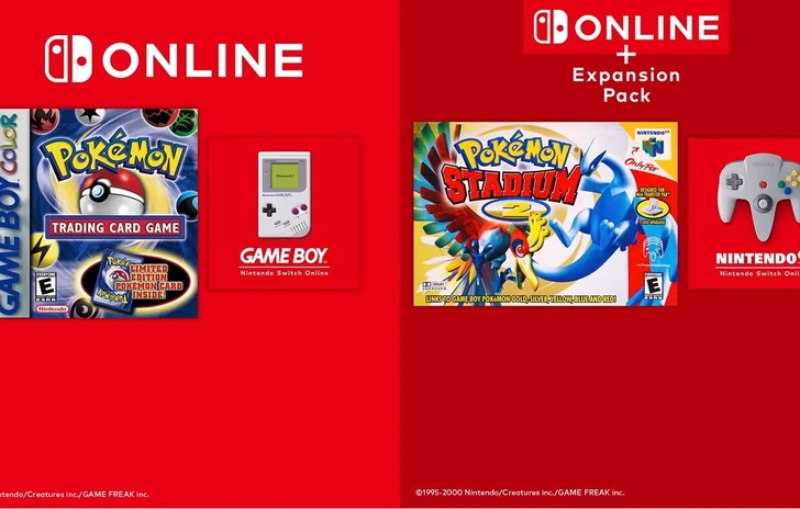 Pokémon Stadium 2 e Trading Card Game arrivano su Switch Online 