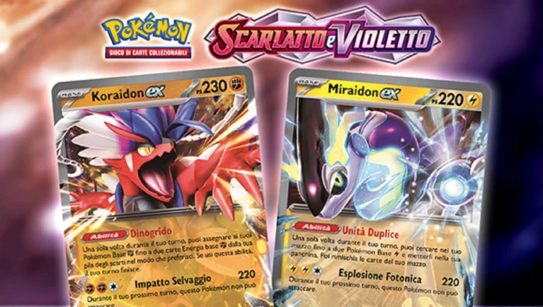 Pokémon Violetto e Scarlatto  Set Allenatore Fuoriclasse Miraidon e Koraidon sono disponibili in preordine