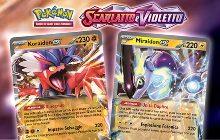 Pokémon Violetto e Scarlatto  Set Allenatore Fuoriclasse Miraidon e Koraidon sono disponibili in preordine