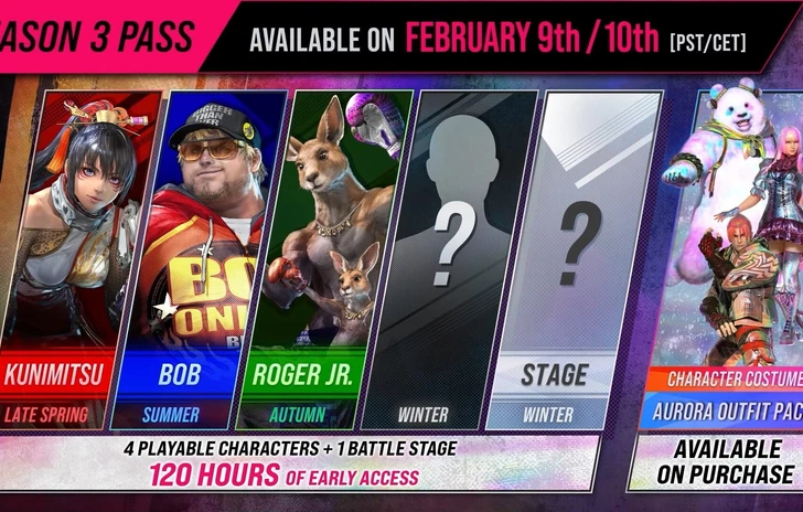 Tekken 8 annunciati i personaggi della Season 3 si comincia in primavera